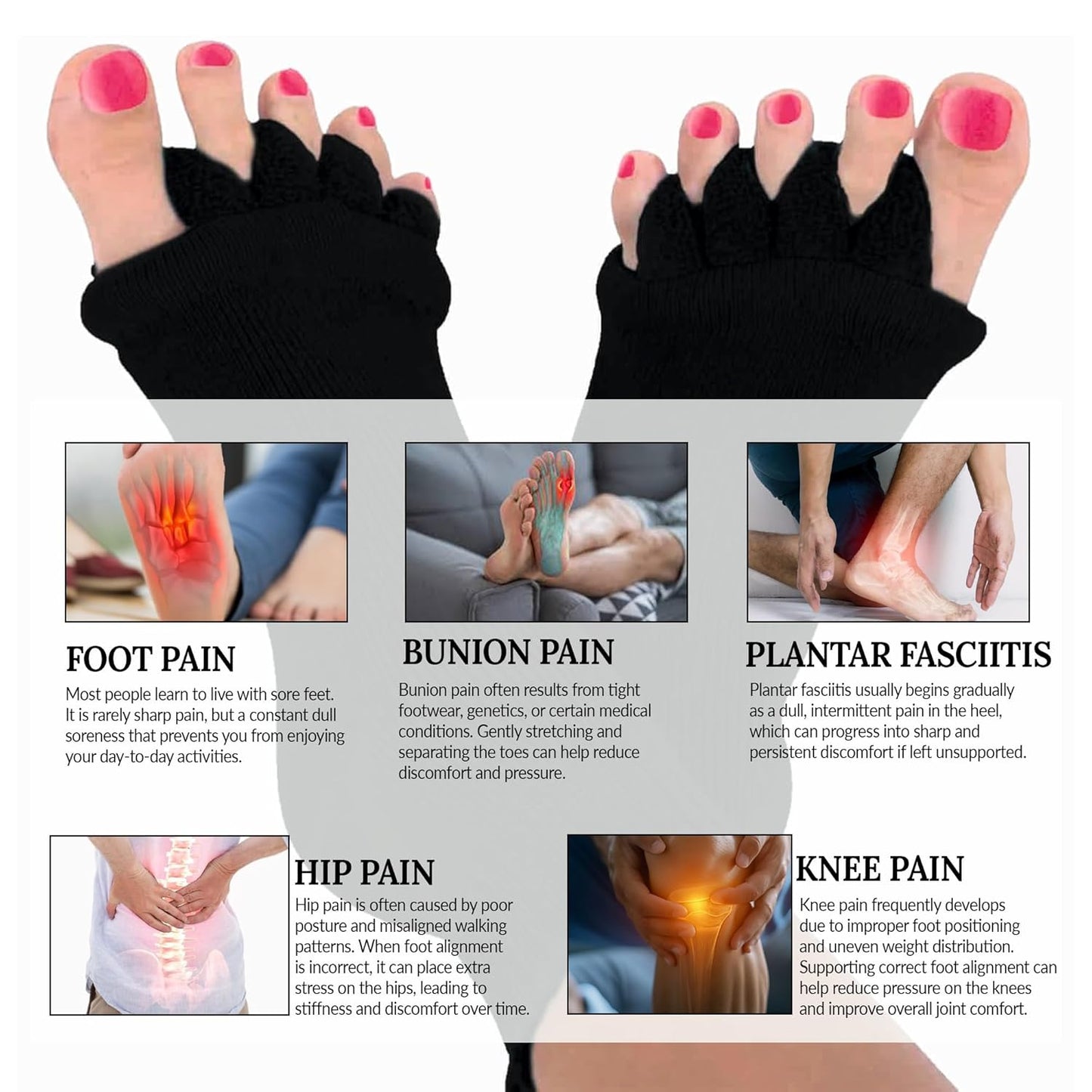 Instant Foot Pain Relief & Toe Corrector