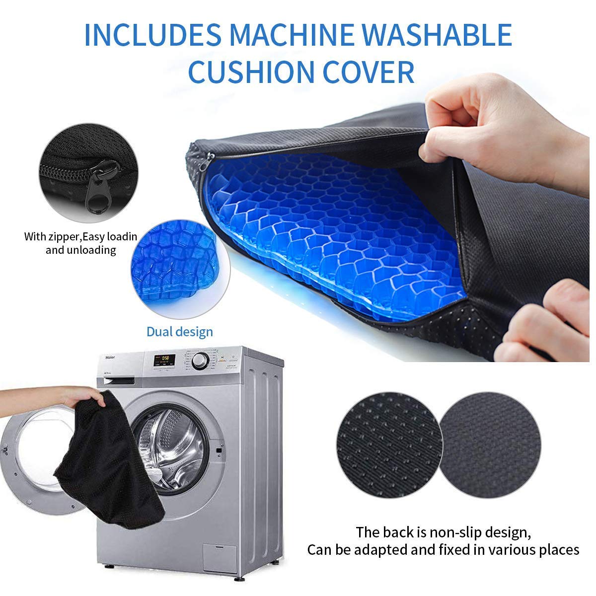 Medical-Grade Orthopedic Gel Seat Cushion