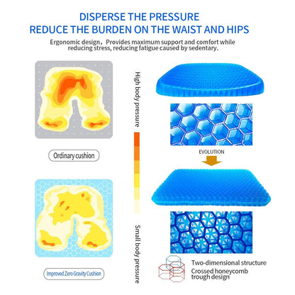 Medical-Grade Orthopedic Gel Seat Cushion