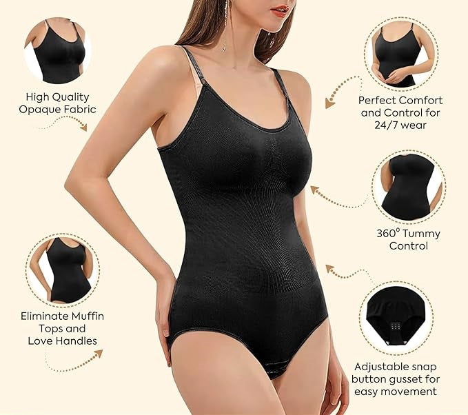 Lightweight Full-Body Sculpting Shaper with Gentle Tummy Control