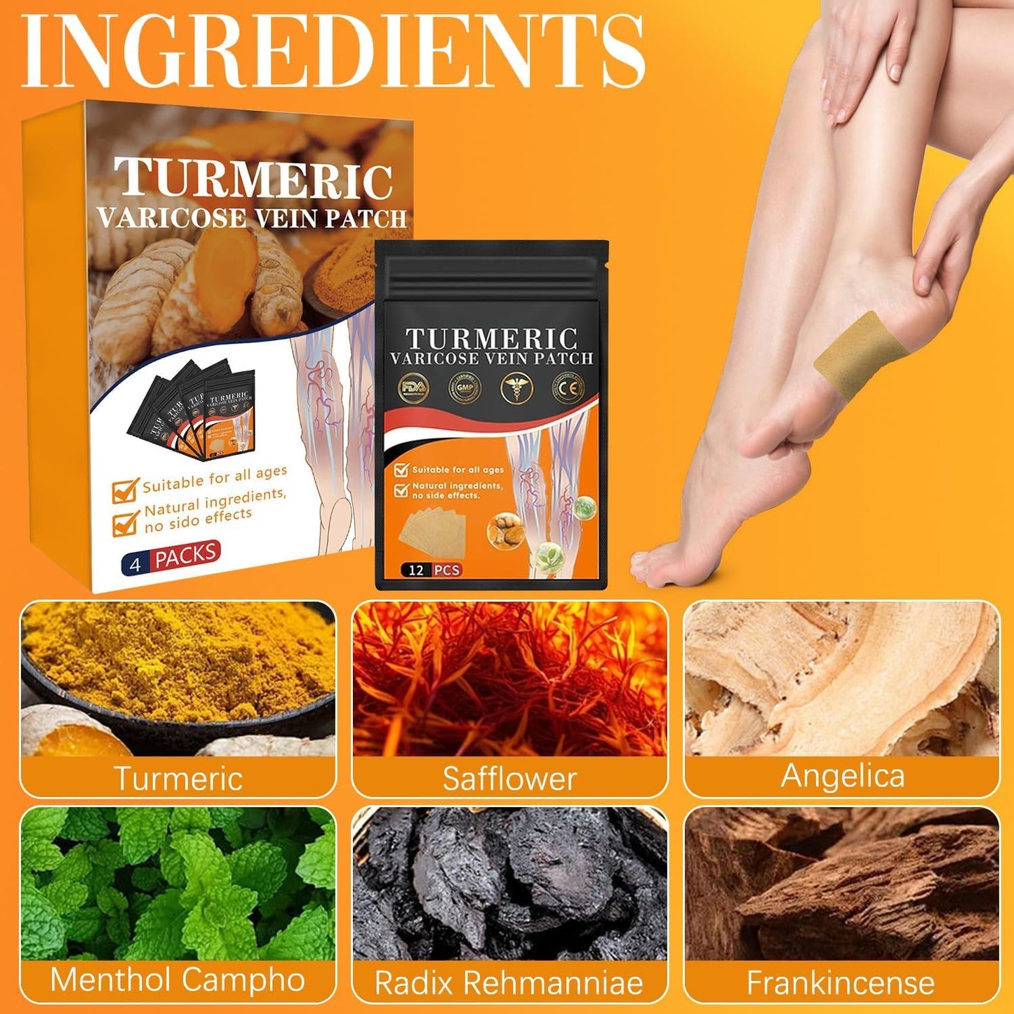 Herbal Relief Patches – Improve Circulation & Reduce Leg Discomfort