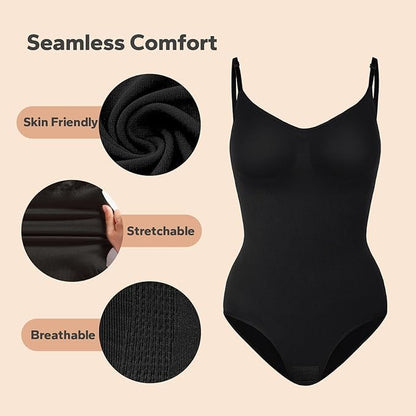Lightweight Full-Body Sculpting Shaper with Gentle Tummy Control